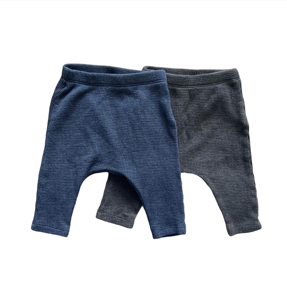 Old navy waffle knit jogger bundle 3-6 months
